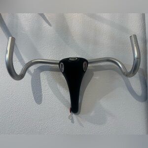 Fizik Black and Bicycle Saddle with Handlebar decor "euro mount antler style